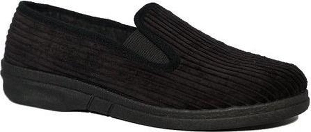 Blenzo - Sloffen Heren - Pantoffel Heren - Corduroy - zwart - 7359 - Maat 46