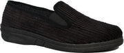 Blenzo - Sloffen Heren - Pantoffel Heren - Corduroy - zwart - 7359 - Maat 46