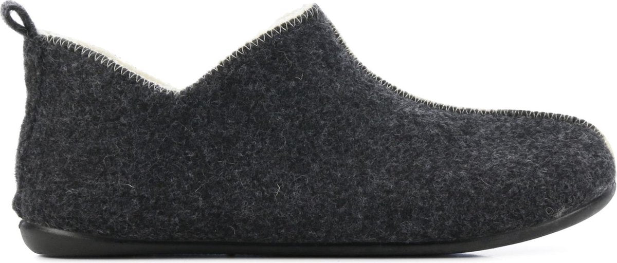 CM Comfort Vrouwen Stoffen Pantoffels / Damesschoenen Harde zool Sloffen - 66066004 - Antraciet - Maat 36