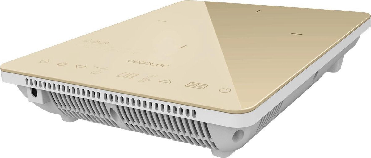 Cecotec Touch Inductie kookplaat - Vrijstaand - Timer - 10 standen - Elektrische Inductiekookplaat - Fornuis - Goud