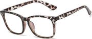 Kinder Computerbril - Anti Blauwlicht Bril - Wayfarer - Leopard