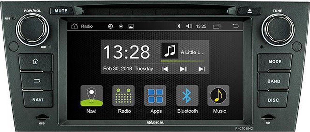 Radical R-C10BM2 Pasklare Android autoradio BMW 3-serie model E90