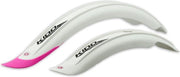 Simpla Spatbordenset Kido Short 16 - 18 Inch Wit/roze