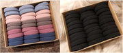 Set 2x 30 stuks meisjes - dames haar elastiekjes - elastisch goede kwaliteit elastieken zonder metaal - 4 cm diameter - rekbaar - zonder doosje geleverd