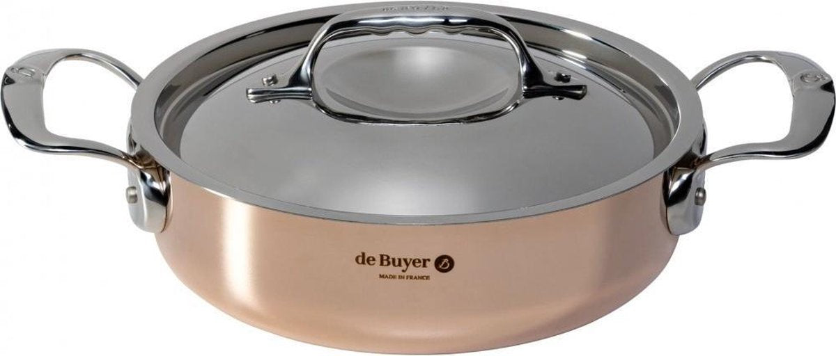de Buyer prima matera braadpan koper/rvs 20cm ind.