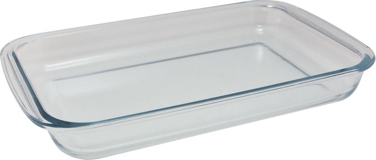 Rechthoekige glazen ovenschaal 3 liter 39 x 23