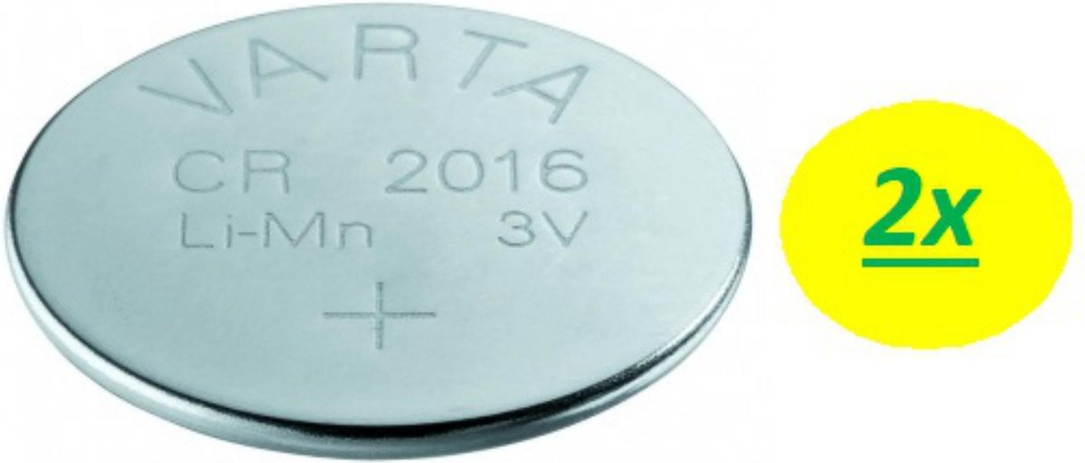 2x Varta Lithium CR2016