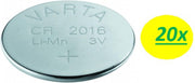 20x Varta Lithium CR2016