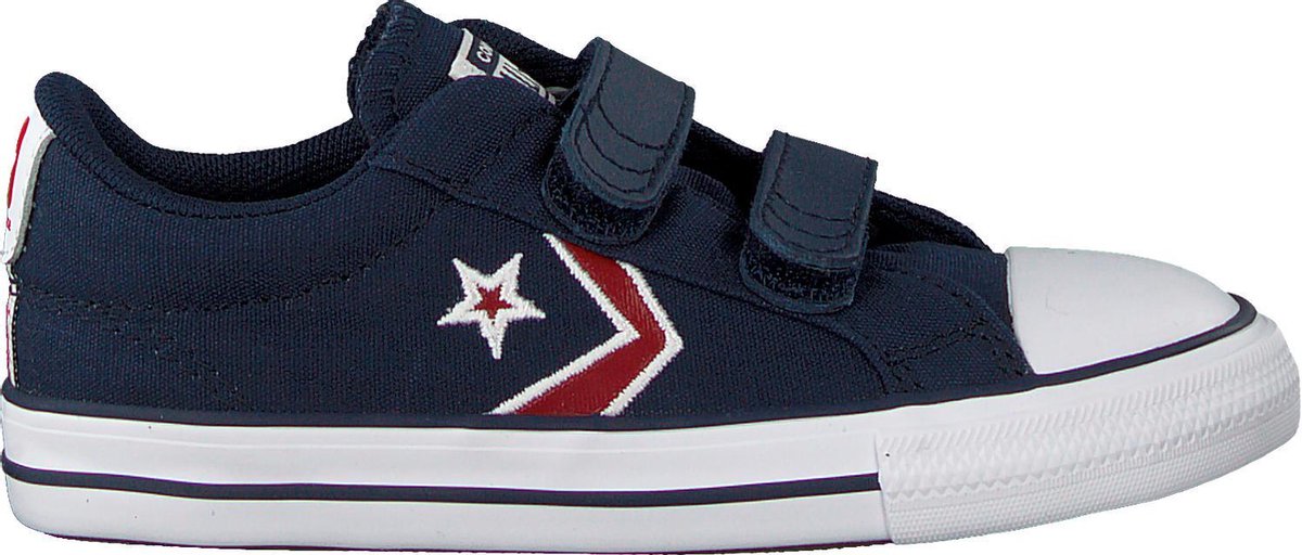 Converse Star Player 2v Ox Kids Lage sneakers - Jongens - Blauw - Maat 22