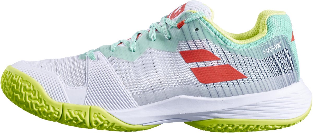Babolat Jet Ritma dames padelschoen - grijs/spring bouquet - maat 40