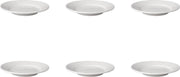 Mammoet Bord brede rand Budgetline 18 cm Wit Porselein 6 stuk(s)