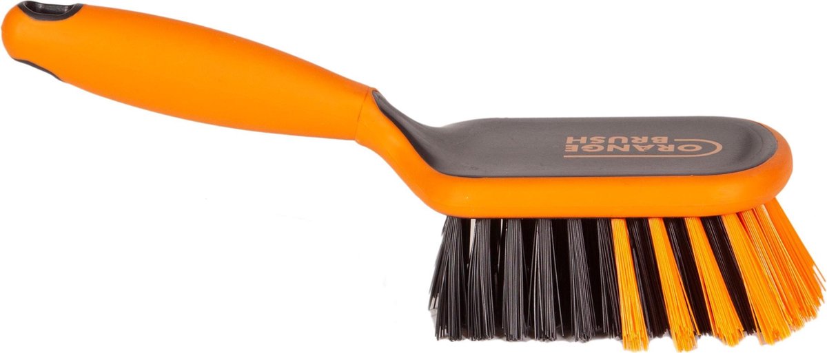 OrangeBrush - Handborstel - Schrobborstel - Hard - Gemaakt van gerecycled kunststof - OB19002
