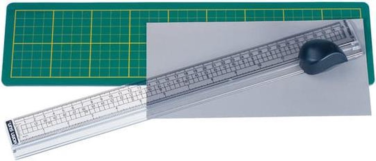 Snijmat met Snijliniaal 38 cm Alco