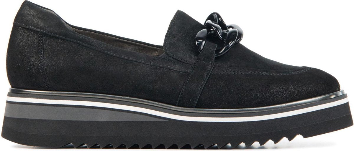 Softwaves Vrouwen  Instapschoenen / Damesschoenen / Instapper 8.33.01 met - Zwart - Maat  38.5