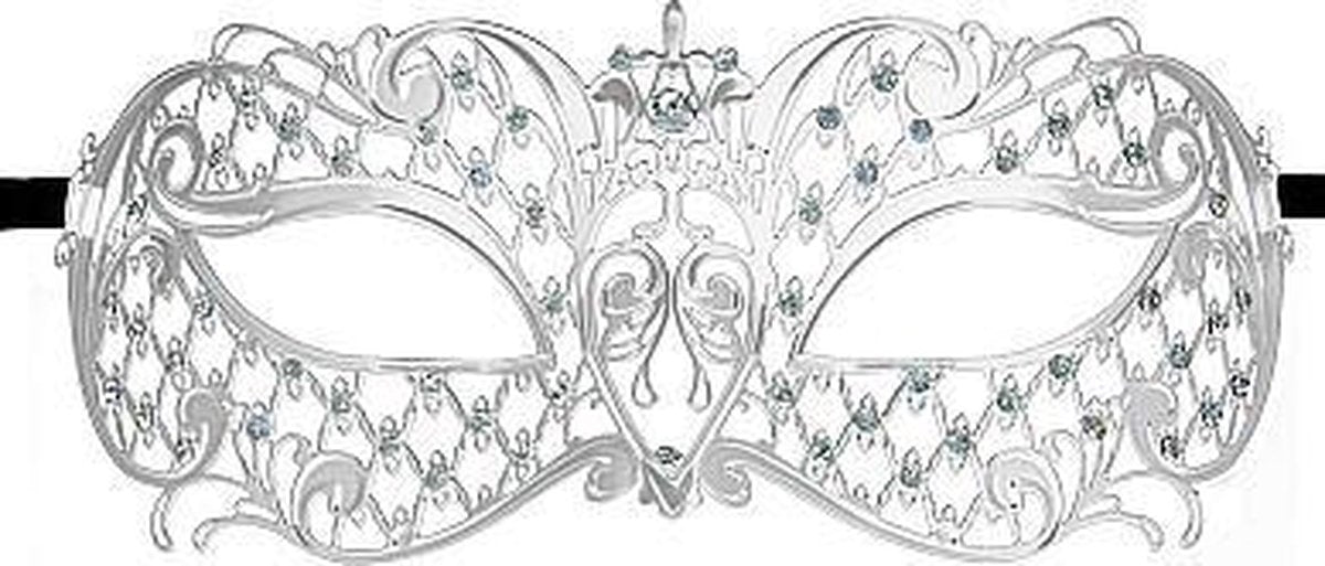 Angel Masquerade Mask - Silver