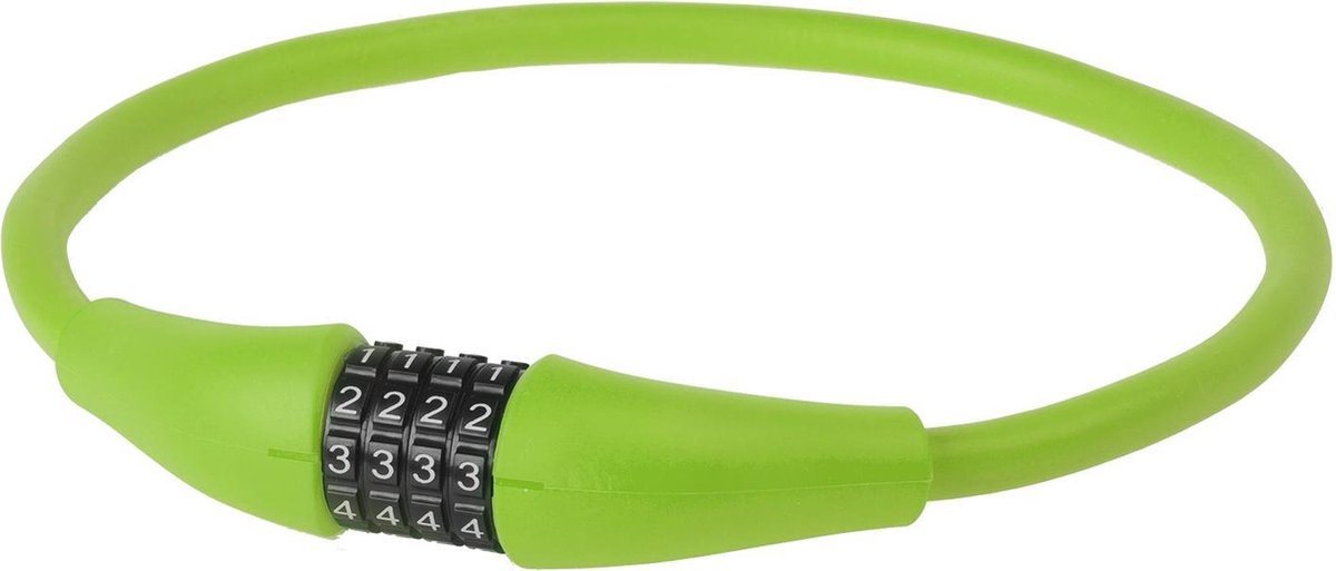Kabelcijferslot M-Wave Silicon 900*12mm Groen