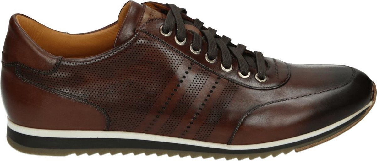 Magnanni 18457 - Volwassenen Lage sneakersVrije tijdsschoenen - Kleur: Cognac - Maat: 46