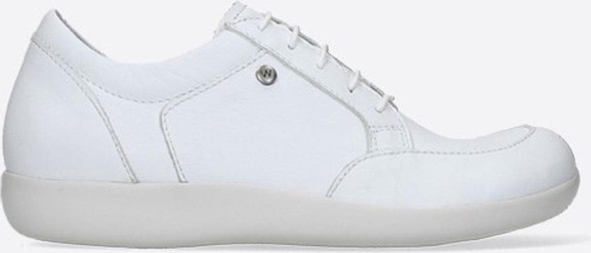 Wolky  Dames Sneaker - Basis Nappaleer 0407621-100 Wit - Maat 39