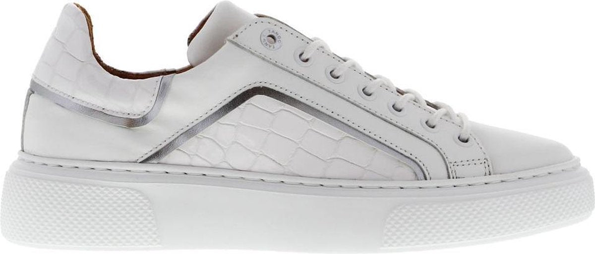 Tango | Alex 8-a white patent leather sneaker - white sole | Maat: 38