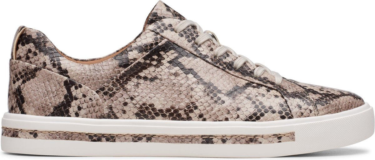 Clarks  Lage sneakers Dames - Natural Snake - Maat 39