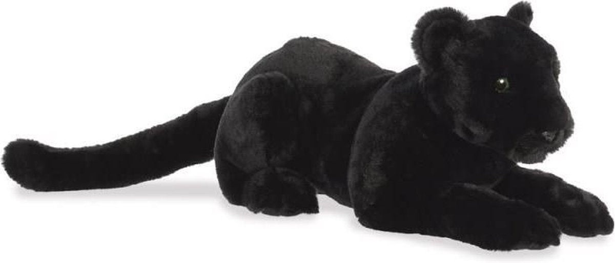 Pluche zwarte panter knuffel van 51 cm - kinder speelgoed dieren knuffels