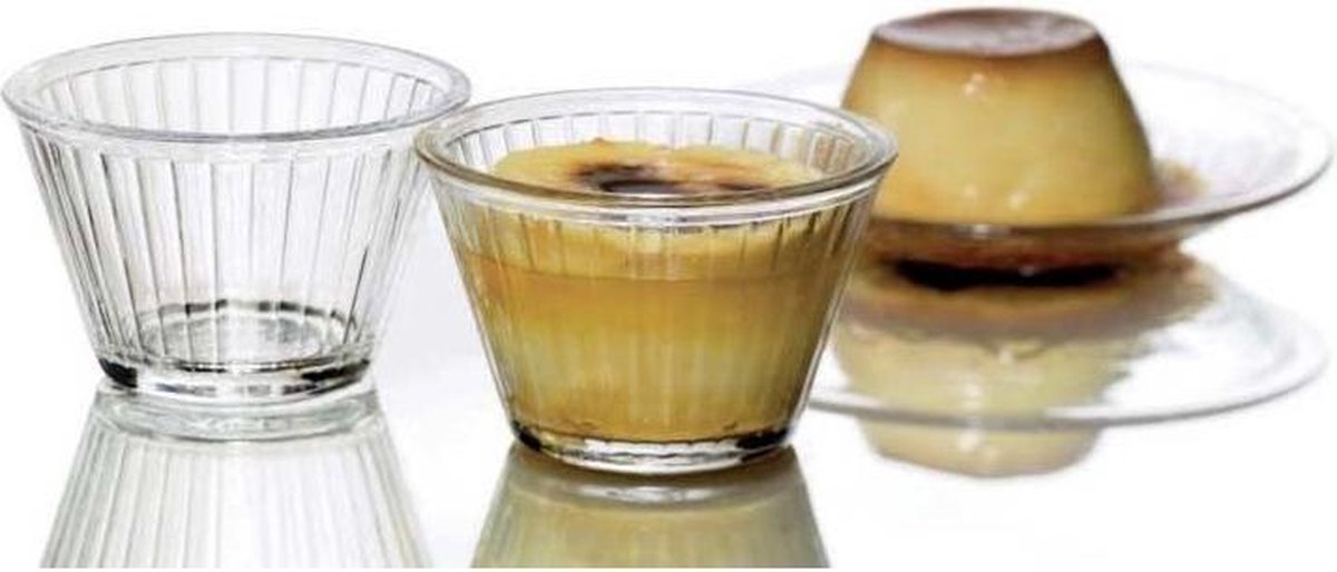 Pudding - Glazen puddingschaaltjes - Set van 6 - 92 mm