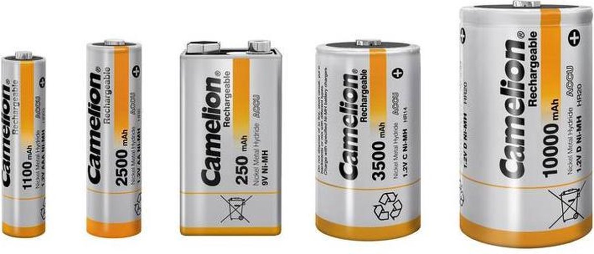 Mignon (AA) 2500mAh NiMH-batterij - 2 stuks