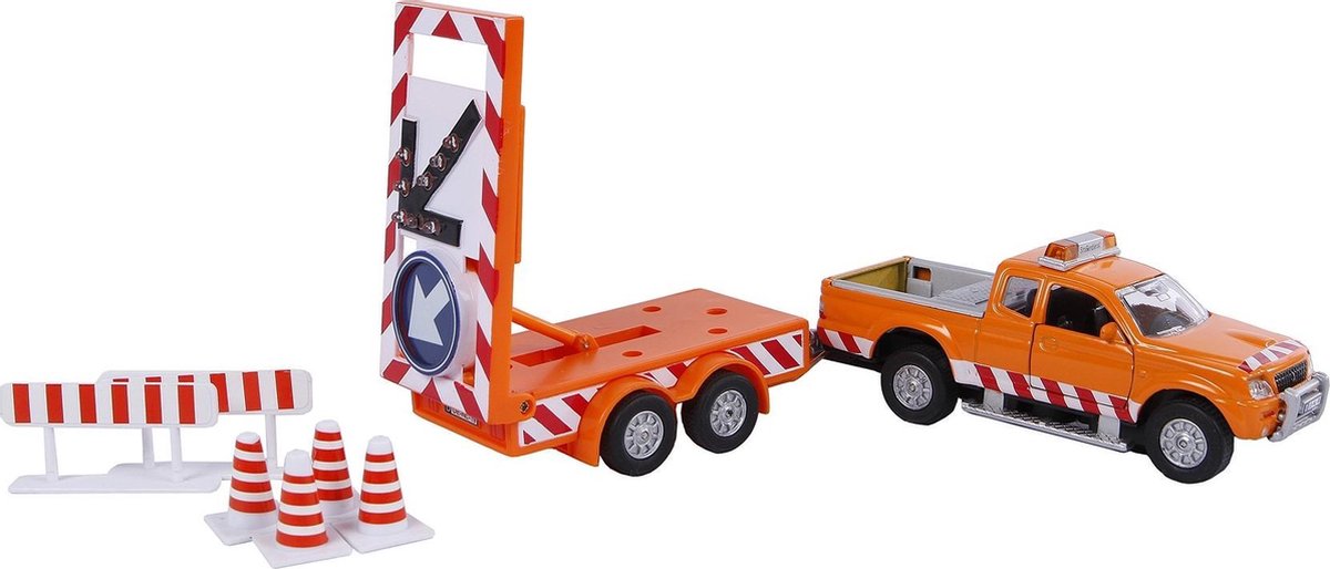 Auto met Bebakeningswagen