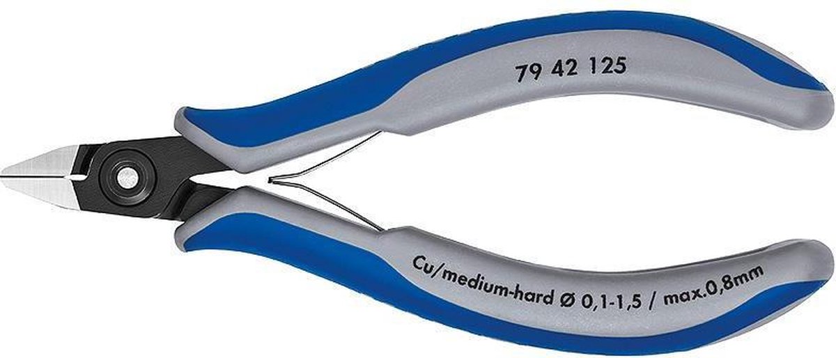 Knipex 7942125 Z precisie electronica zijkniptang - spitse kop