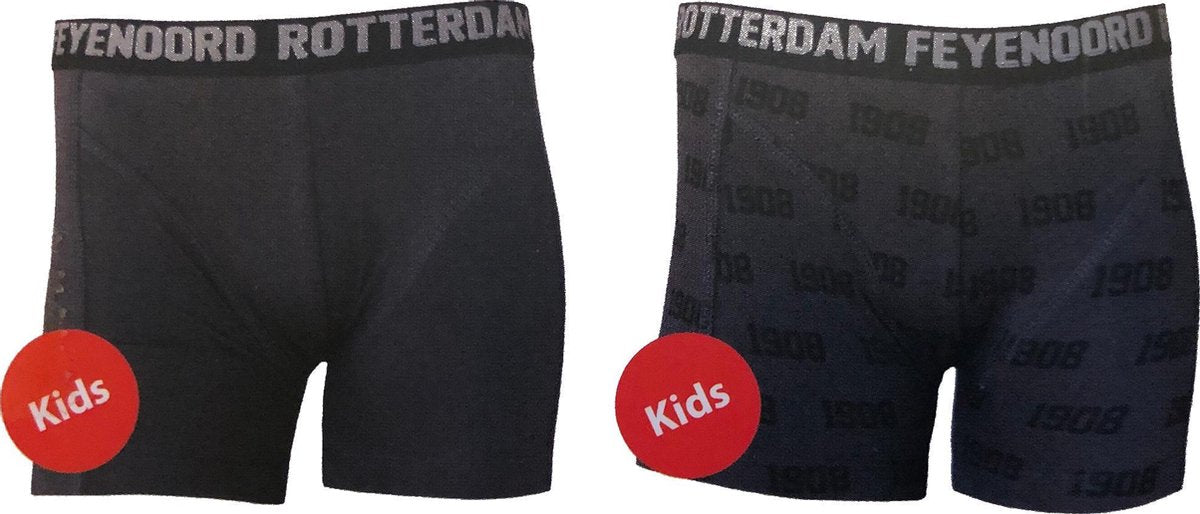 Feyenoord Kinder Boxershort 2-Pack - Maat 104/110 - KERT tip