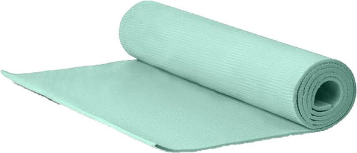 Yogamat/fitness mat groen 180 x 50 x 0.5 cm - Sportmat/pilatesmat - Thuis sporten
