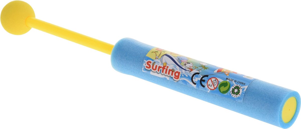 Speelgoed waterpistool van foam met bolletje 21 cm - 1x stuks - Foam waterspuiters