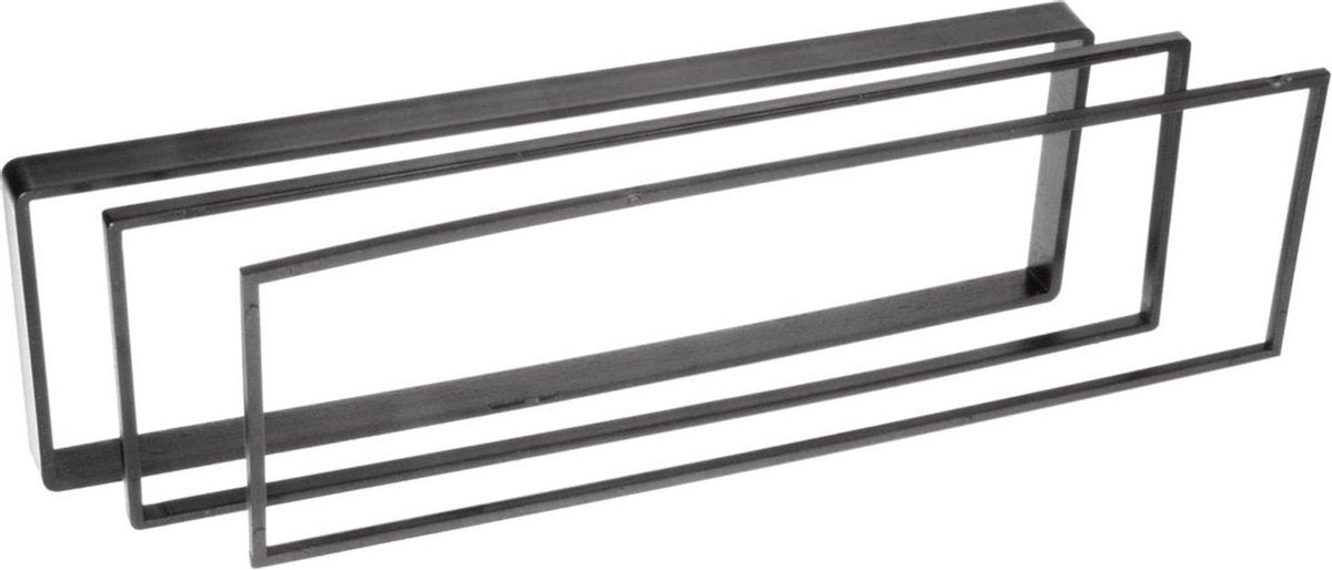 1-DIN Paneel Citroën C2/ C3/ C4/ C6/ Jumper/ Jumpy - Peugeot 307/ 1007 Kleur: Zwart