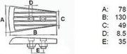 Volvo Anode Upper Gearcase Cover Aluminium (CM3883728A)