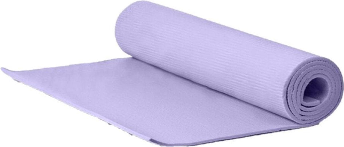 Yogamat/fitness mat lila 180 x 50 x 0.5 cm - Sportmat/pilatesmat - Thuis sporten