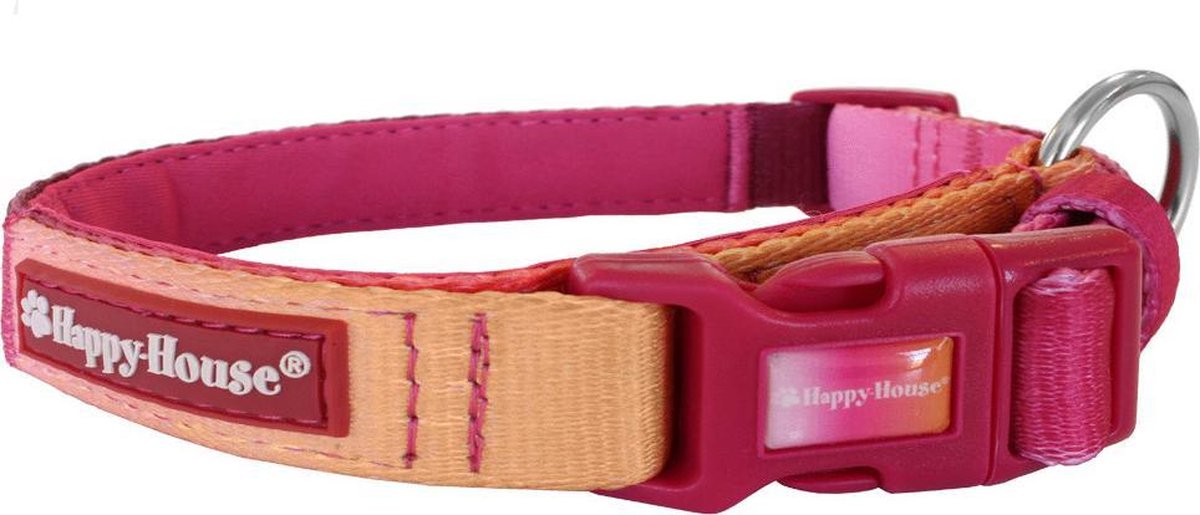Happy-House Halsband Rainbow Oranje&Roze 37x1.5 cm
