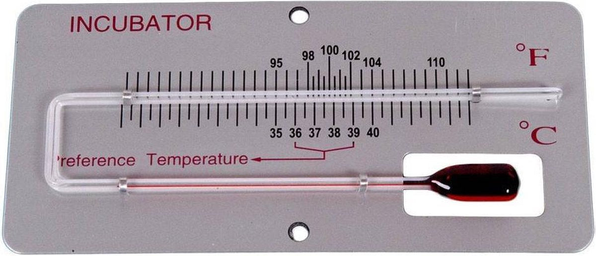 Broedthermometer op paneel