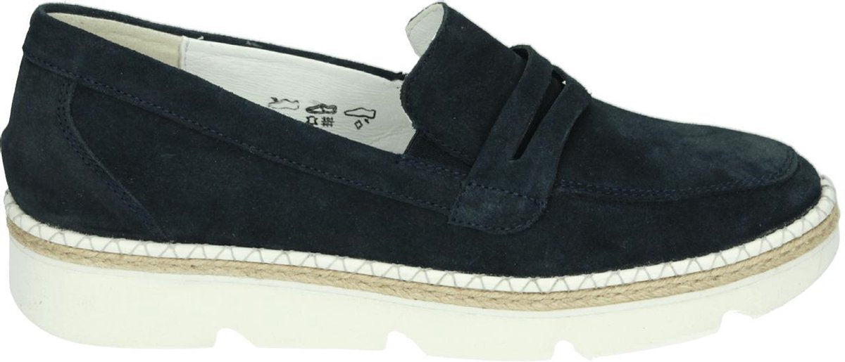 Waldlaufer 768502 H-Wilma - Volwassenen Instappers - Kleur: Blauw - Maat: 39