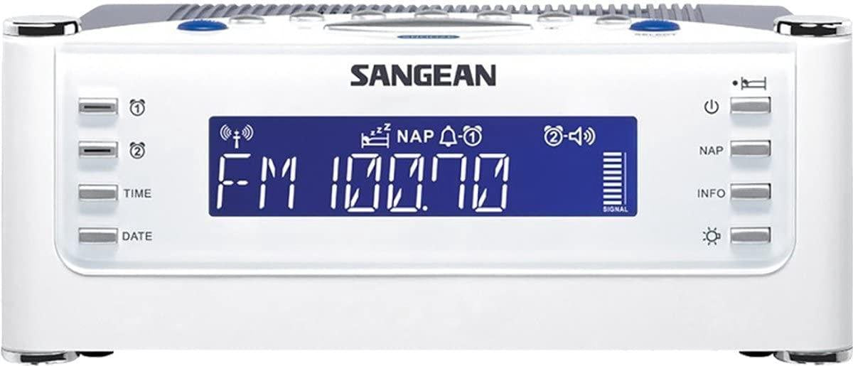 Sangean RCR-22 Wekkerradio - Tafelradio met AM en FM - Wit