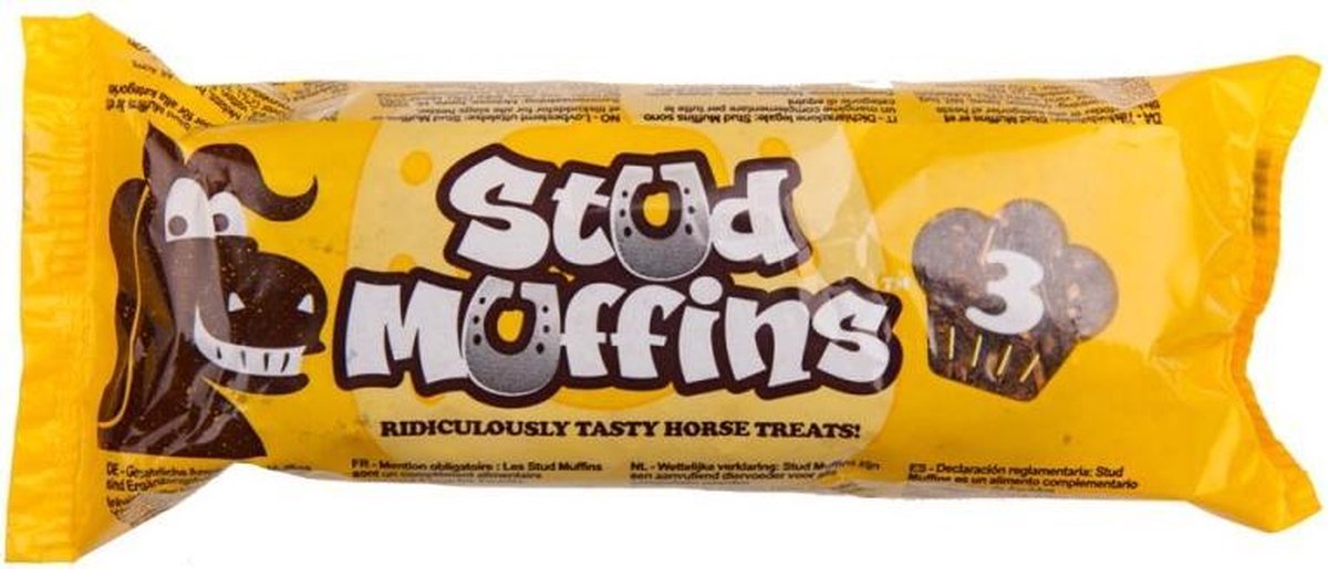 PAARDENKOEKJES STUD MUFFINS 3 stuks