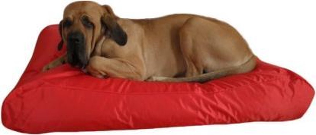 Topmast Comfort Hondenkussen Nylon Korrelvulling Rood 125x90cm