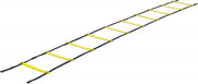 Vinex Professionele speed ladder - agility ladder - coördinatie ladder - voet ladder - Loopladder - met draagtas - Zwart/Geel - antislip - vaste dwarsliggers - 9 meter lang