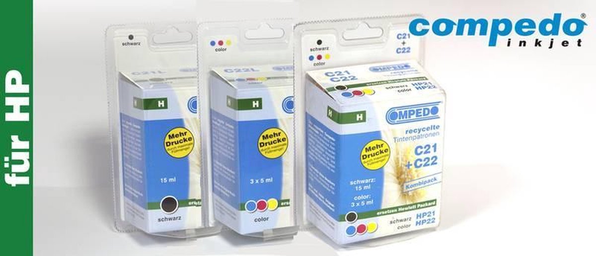 Compedo Printercartridge voor HP 22/C9352AE