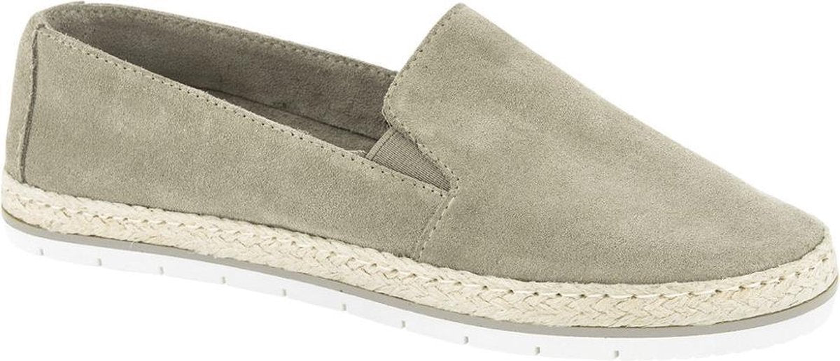 5th Avenue Dames Taupe suède espadrille touwzool - Maat 41