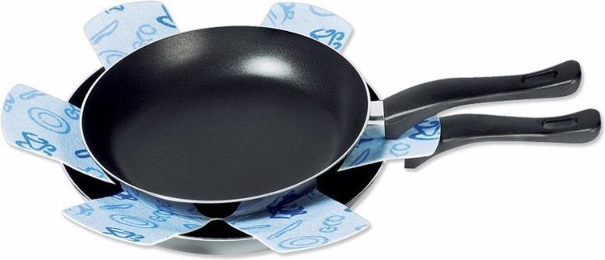 panbeschermer set van Versteeg® - blauw - pannen - bescherm
