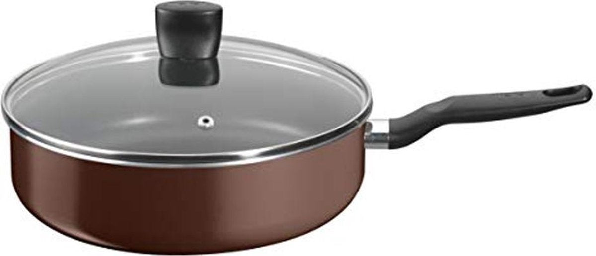 Tefal Extra Hoogwaardig Aluminium Hapjespan Met Deksel | 26 cm