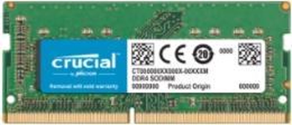 Crucial for Mac CT8G4S24AM 8GB DDR4 SODIMM 2400MHz (1 x 8 GB)
