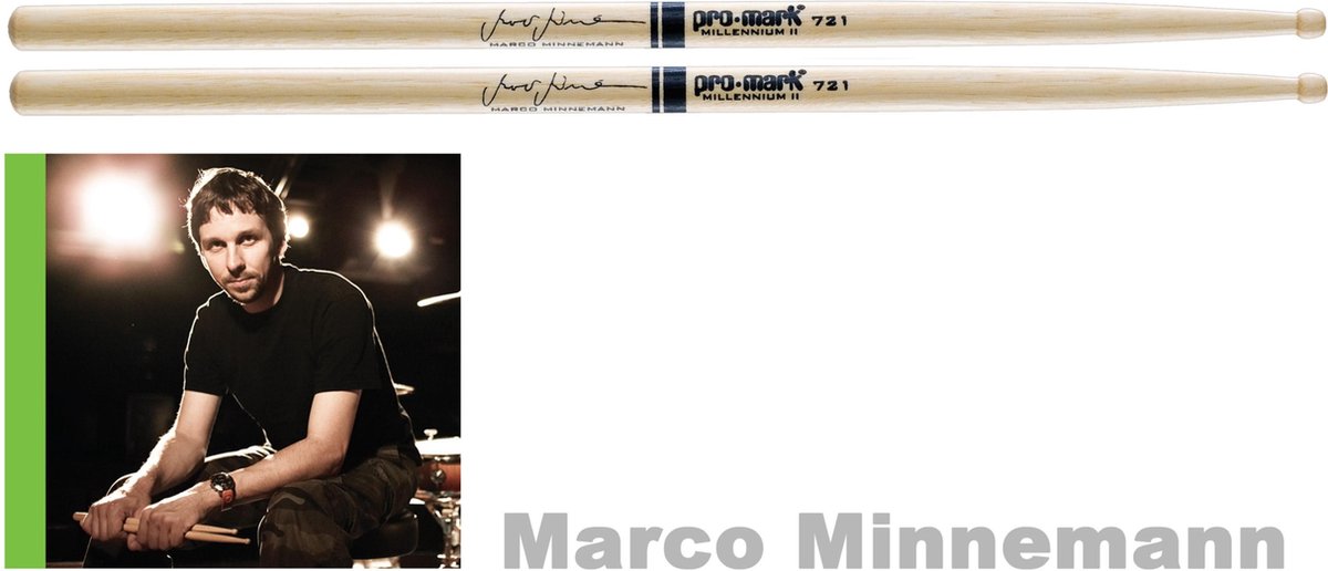 Marco Minnemann SD721W American Hickory Wood Tip