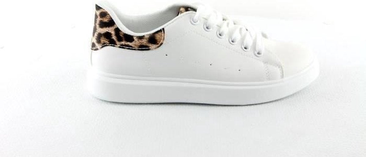 SIXTH SENS Sneakers AA16 Wit / Luipaard Dames