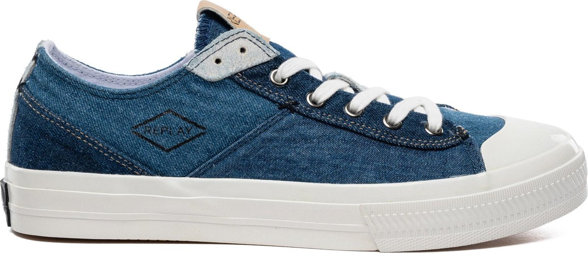 Replay Rebel Denim Heren Sneaker - Blauw - Maat 46